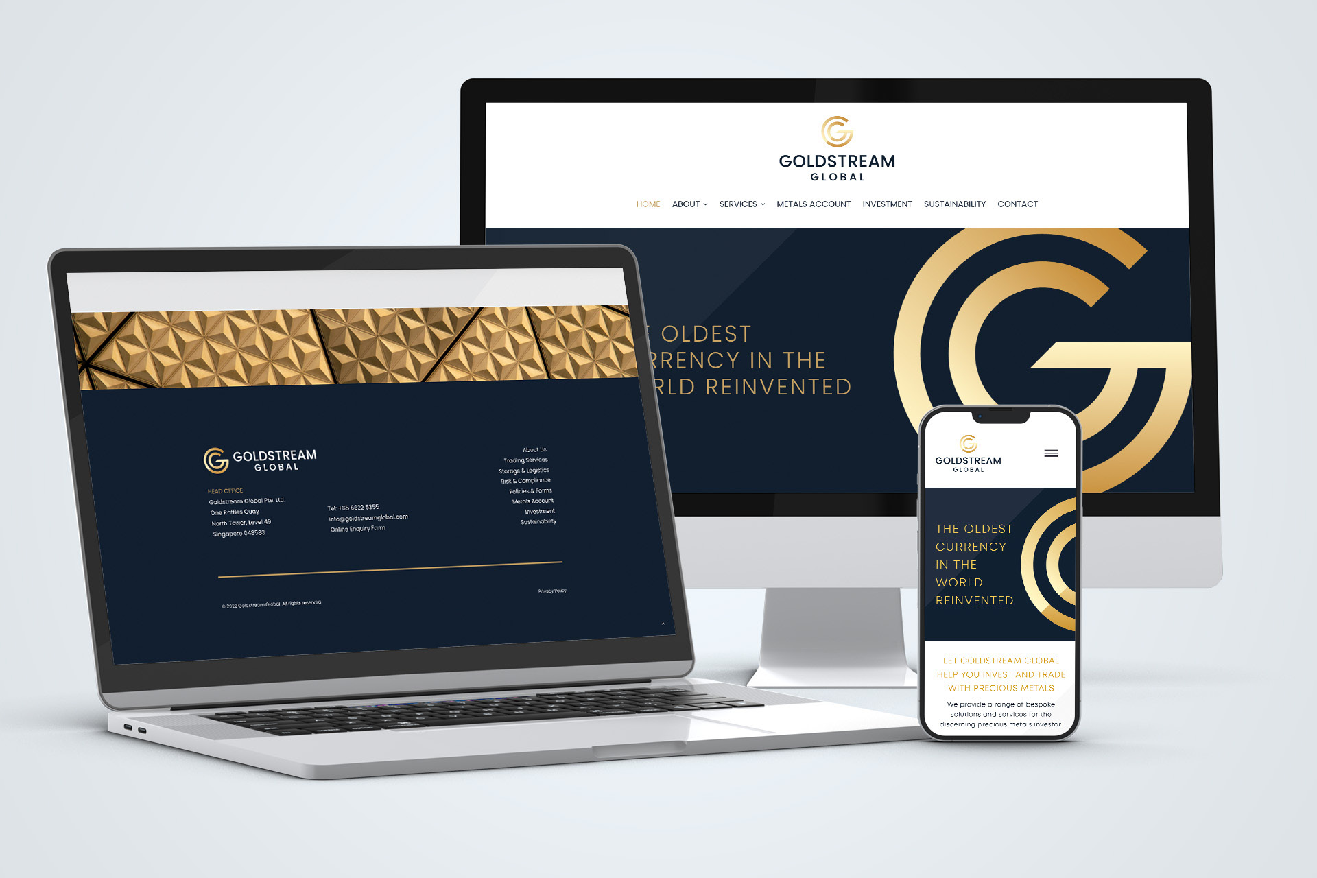 Goldstream Global website design and hosting